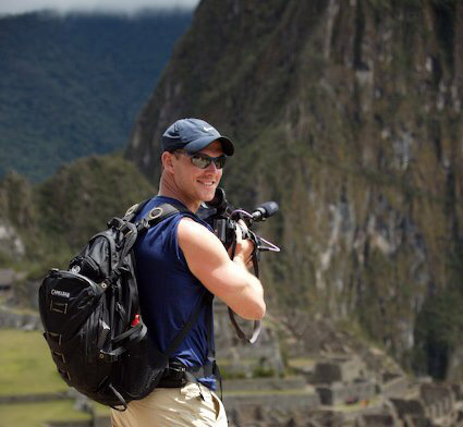 Alex Williams at the Adventure Film School in Peru